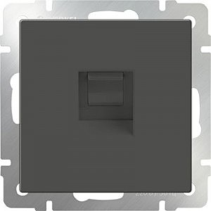 Розетка Серо-коричневый WL07-RJ-11/ Телефонная розетка RJ-11 (серо-коричневый)