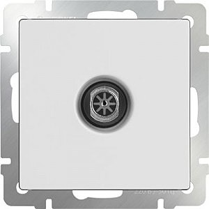 Розетка Белый WL01-TV / ТВ-розетка оконечная (белая)