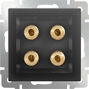 Розетка Серо-коричневый WL07-AUDIOx4 / Аккустическая розетка (серо-коричневый)