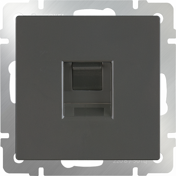 Розетка Серо-коричневый WL07-RJ-45/ Розетка Ethernet RJ-45 (серо-коричневый)