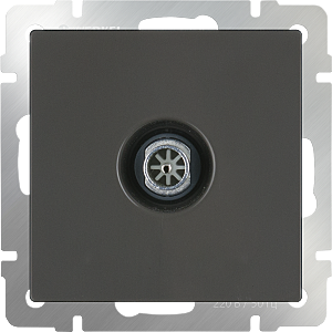 Розетка Серо-коричневый WL07-TV-2W/ ТВ-розетка проходная (серо-коричневый)