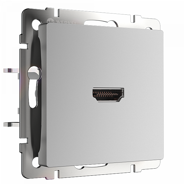 Розетка Серебряный WL06-60-11/ Розетка HDMI (серебряный)