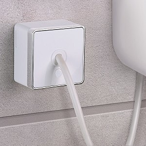 Вывод кабеля Werkel WL15-16-01/ Вывод кабеля Gallant (белый)