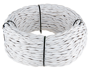 Werkel Ретро кабель витой 2х1,5 (белый)