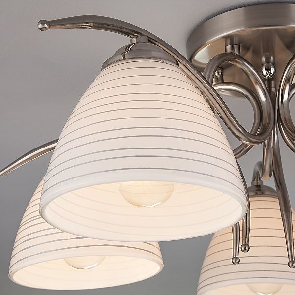 Потолочная люстра Megan 30121/5 сатин-никель