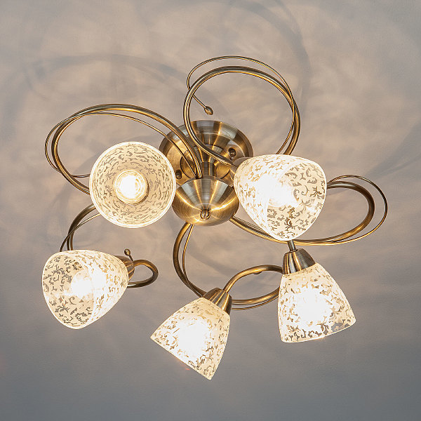 Потолочная люстра Natalie 30130/5 античная бронза