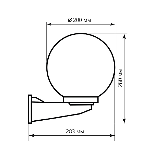 Уличный настенный светильник Оптима 11581