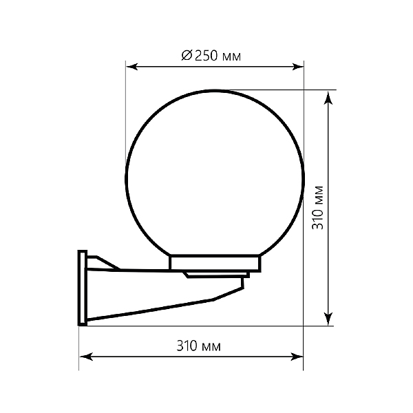Уличный настенный светильник Оптима 11582