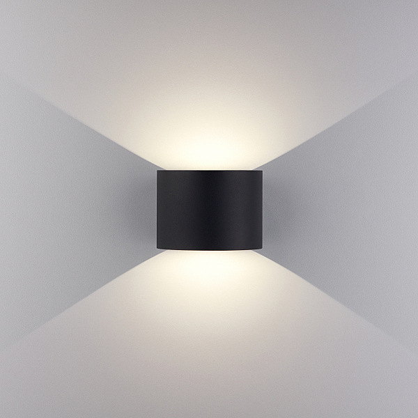 Уличный настенный светильник 1518 1518 TECHNO LED BLADE черный