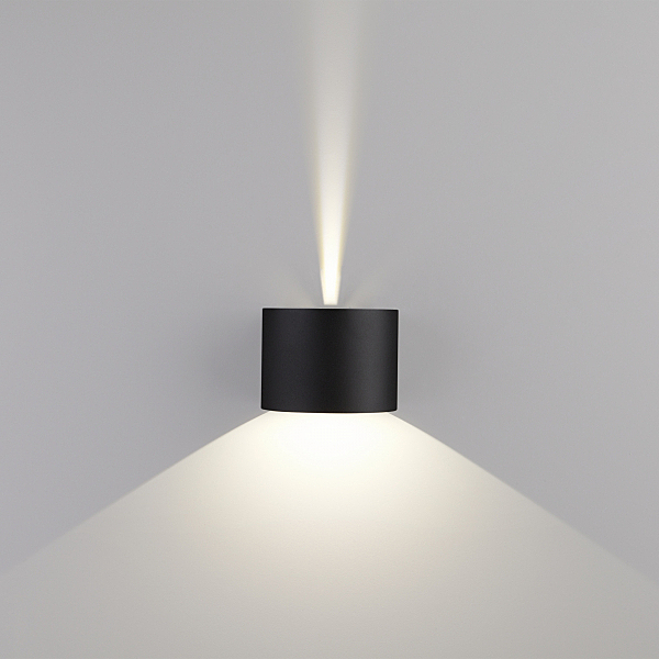 Уличный настенный светильник 1518 1518 TECHNO LED BLADE черный