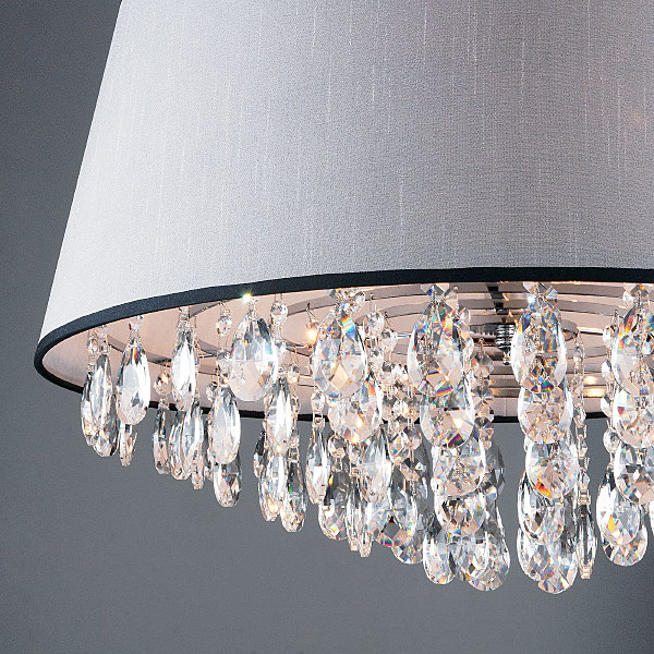 Подвесная люстра Opera 10092/5 хром/прозрачный хрусталь Strotskis