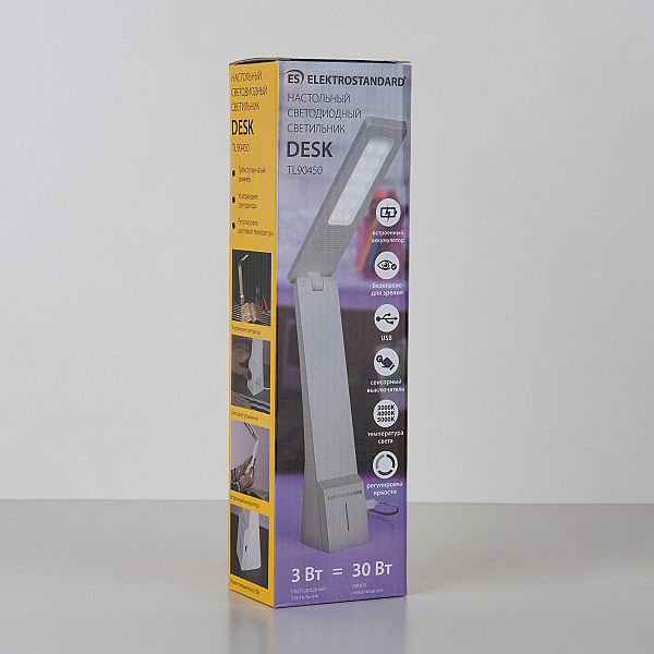 Настольная лампа Desk Desk белый/серый (TL90450) 3W