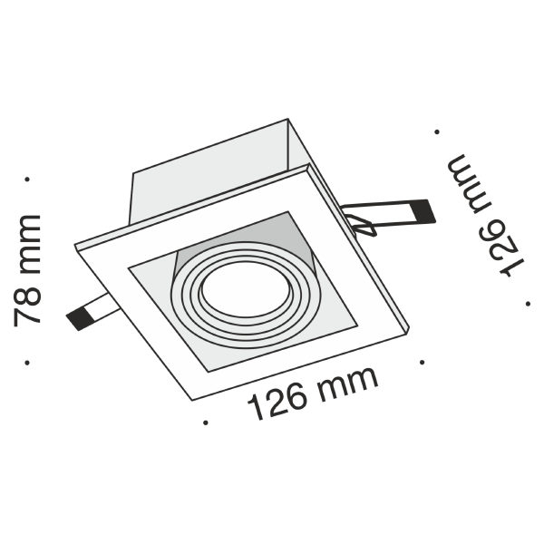 Карданный светильник Metal DL008-2-01-S
