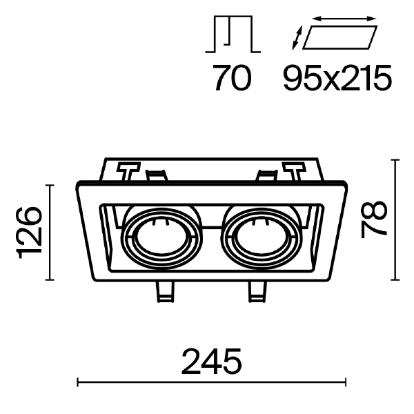 Карданный светильник Metal DL008-2-02-B