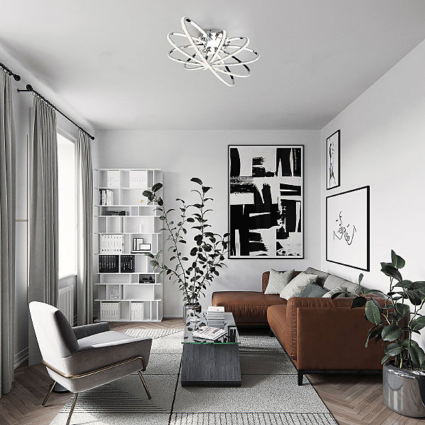 Потолочная люстра Evia 90100/5 хром 95W