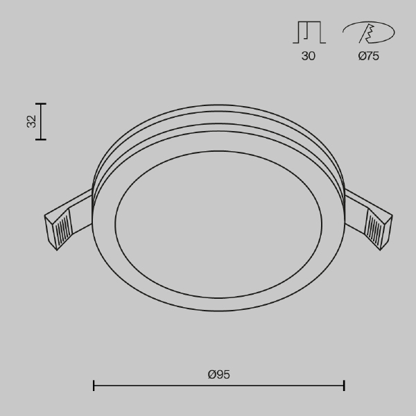 Встраиваемый светильник Phanton DL303-L12B