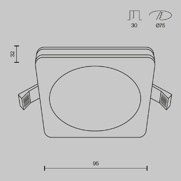 Встраиваемый светильник Phanton DL303-L12W
