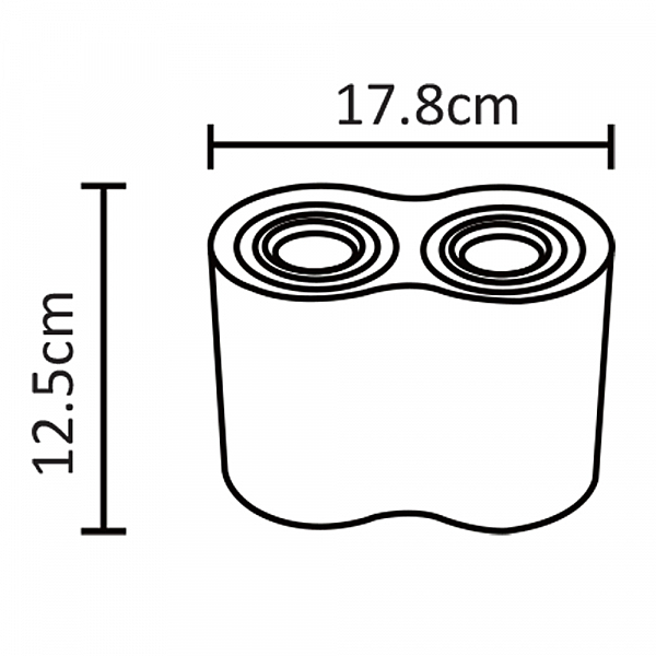 Накладной светильник Falcon A5644PL-2BK