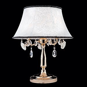 Настольная лампа 3145 3145/3T золото/прозрачный хрусталь Strotskis
