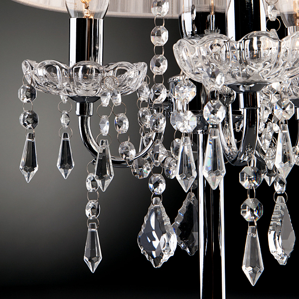 Настольная лампа Allata 2045/3T хром/белый настольная лампа