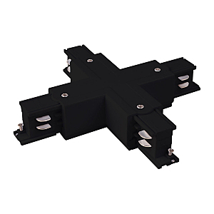 Комплектующие для трек-систем Elektrostandard TRC-1-3-X-BK / Коннектор X-образный для трехфазного шинопровода (черный)