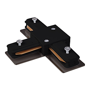 Комплектующие для трек-систем Elektrostandard TRC-1-1-T-BK / Коннектор Т-образный для однофазного шинопровода (черный)