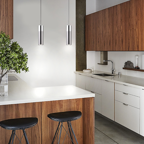 Светильник подвесной Double Topper 50135/1 LED хром/черный жемчуг 12W