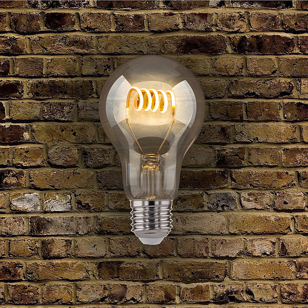 Ретро лампа Filament Classic FD 6W 4200K E27 (A60 спираль прозрачный)