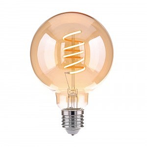 Ретро лампа Filament Classic FD 8W 3300K E27 (G95 спираль тонированный) 8W