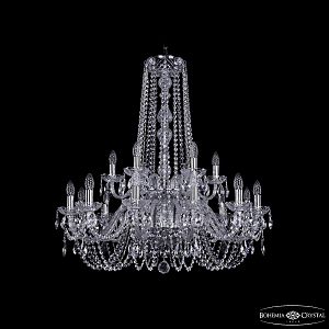 Подвесная люстра Bohemia 1402/12+6/300/h-91/2d/Ni