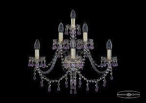 Настенное бра 1410 1410B/3+2+1/240/G/V7010