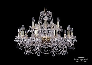 Подвесная люстра Bohemia 1411/10+5/240/G/Balls