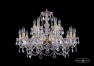 Подвесная люстра Bohemia 1411/10+5/240/G/Leafs