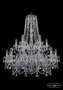 Подвесная люстра Bohemia 1411/12+6/300/h-93/2d/Ni