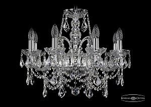 Подвесная люстра Bohemia 1411/8/195/Ni/Leafs