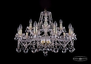 Подвесная люстра Bohemia 1413/10+5/300/G/Balls