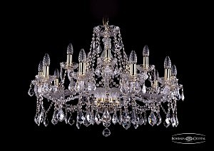 Подвесная люстра Bohemia 1413/10+5/300/G/Leafs