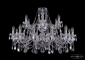 Подвесная люстра Bohemia 1413/12+6/360/2d/Ni/Leafs