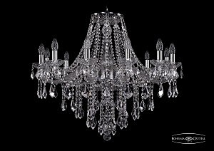 Подвесная люстра Bohemia 1415/12/300/Ni/Leafs