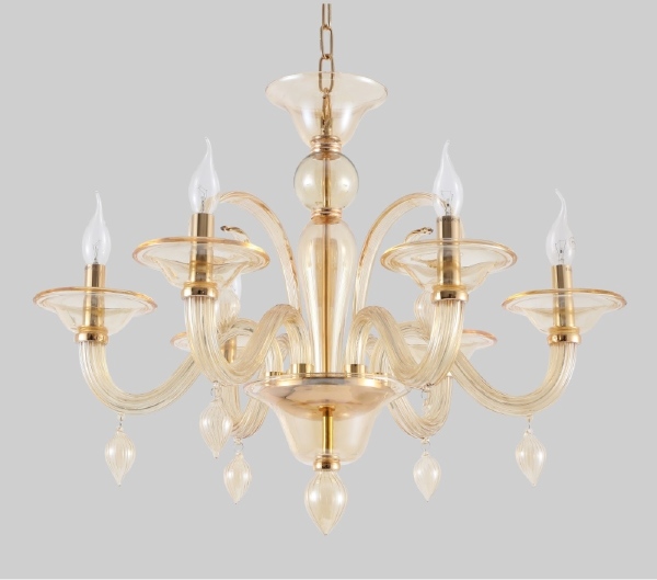 Подвесная люстра Caetano CAETANO SP-PL6 AMBER