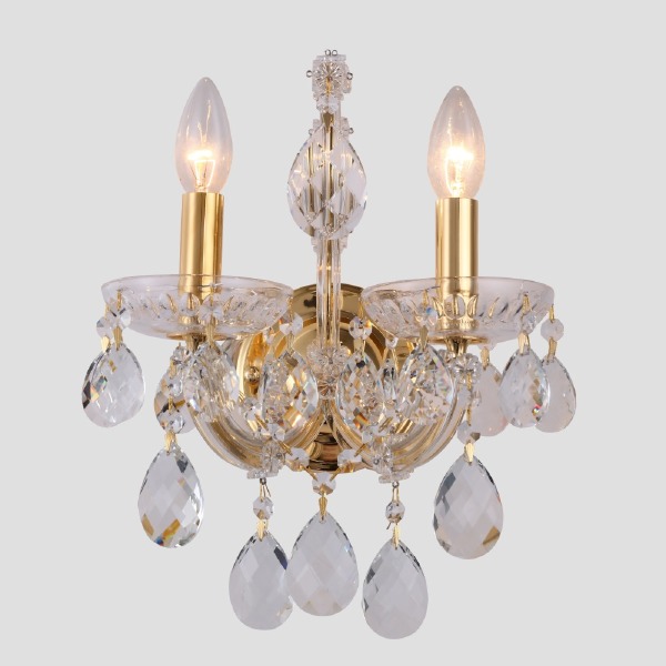 Настенное бра Isabel ISABEL AP2 GOLD/TRANSPARENT