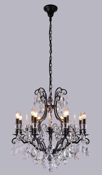 Подвесная люстра Magnifico MAGNIFICO SP13 BLACK/TRANSPARENT