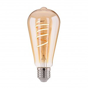 Ретро лампа Eurosvet FDL 8W 3300K E27 (ST64 спираль тонированный) 8W