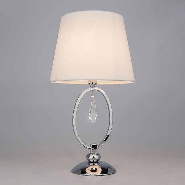 Настольная лампа Madera 01055/1 хром/прозрачный хрусталь Strotskis