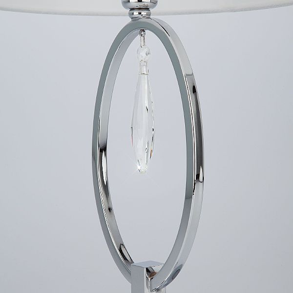 Настольная лампа Madera 01055/1 хром/прозрачный хрусталь Strotskis