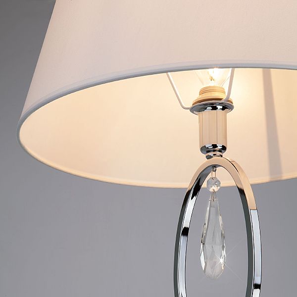 Торшер Madera 01056/1 хром/прозрачный хрусталь Strotskis