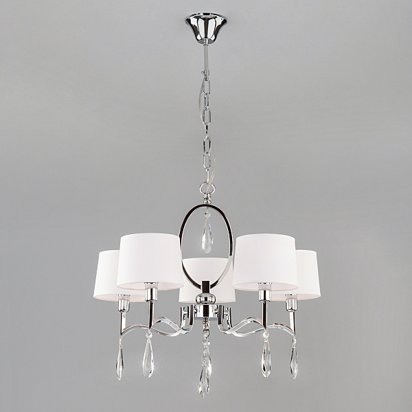 Подвесная люстра Madera 10093/5 хром/прозрачный хрусталь Strotskis