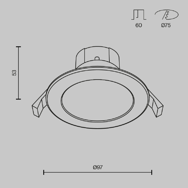 Встраиваемый светильник Stockton DL015-6-L7W