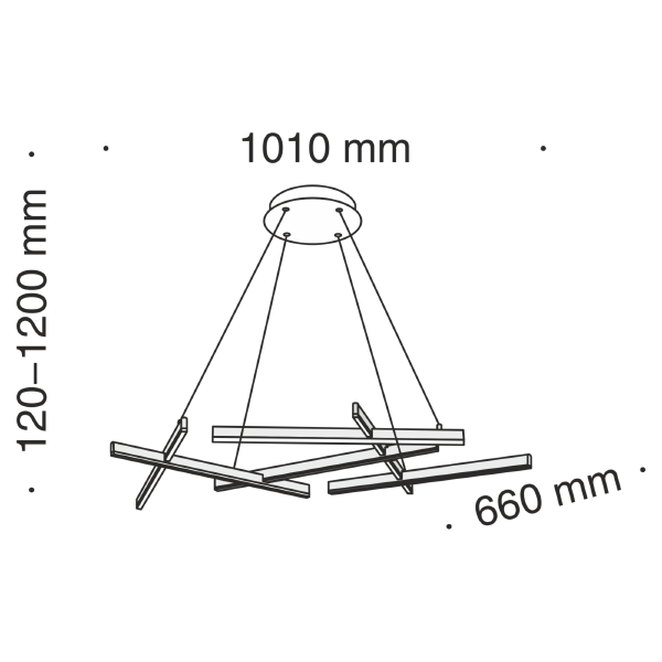 Подвесная люстра Line MOD016PL-L75B