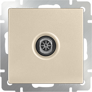 Розетка Шампань WL11-TV / ТВ-розетка оконечная (шампань)